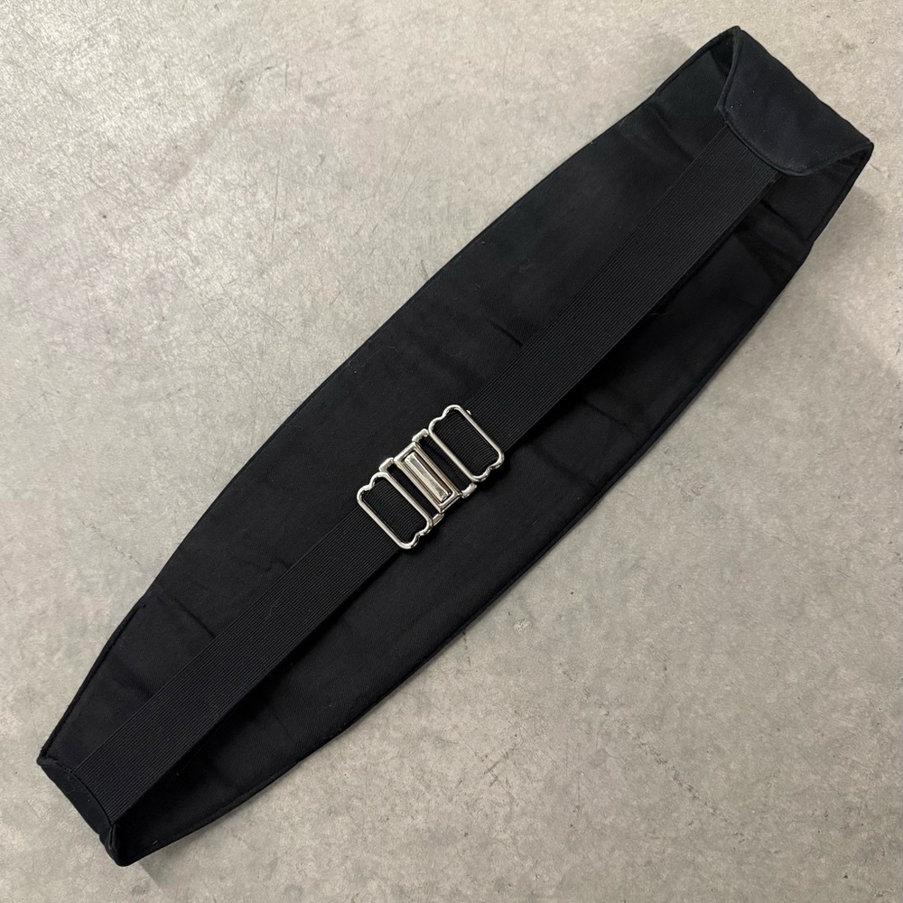 Men’s Adjustable Formal Black Pleated Cumberbund Prom Wedding Cocktail Party - Picture 2 of 7